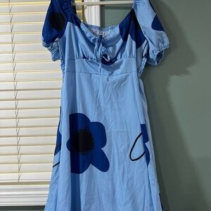 Blue Floral Dress